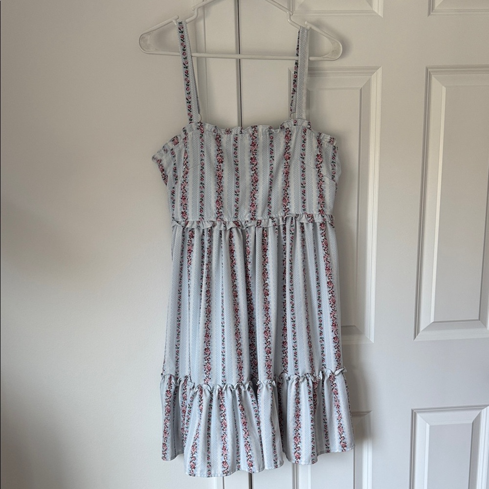 Floral Striped babydoll Dress